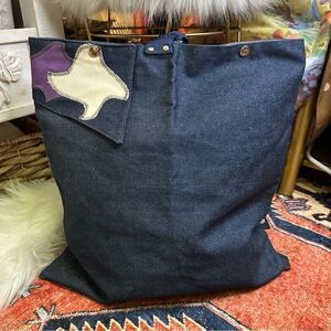 Carson Rogers denim washable convertible backpack crossbody sling book bag​